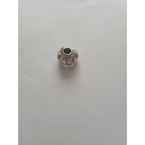 Authentic Pandora Charm Jared Box Pink Bubbles Glass Murano ALE 925 - Picture 1 of 16